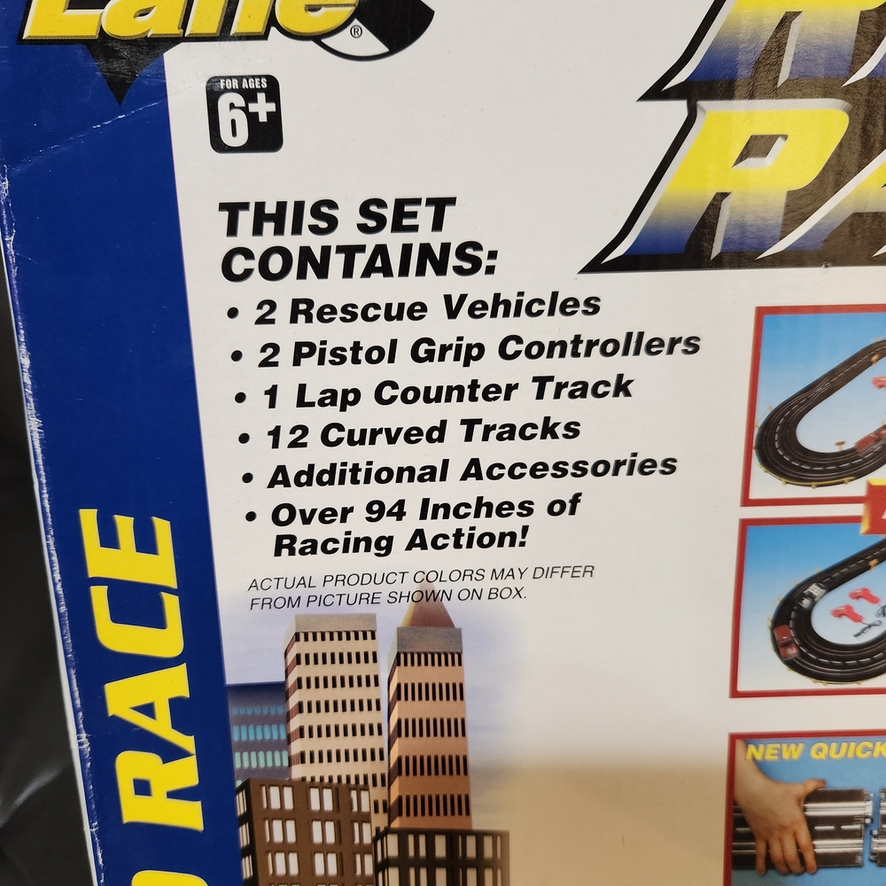 Vintage Fast Lane Speedway Rescue Racing Track. Complete. Works. - Picture 10 of 10